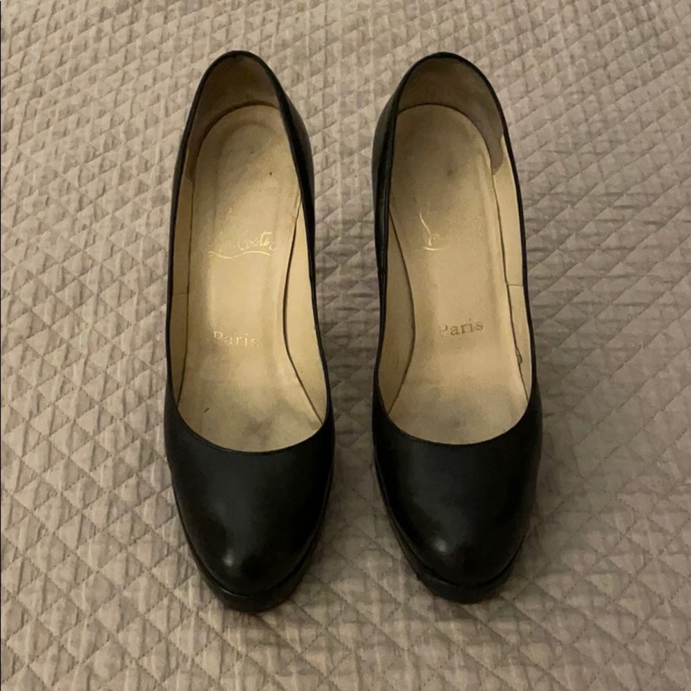 Christian louboutin black high heels